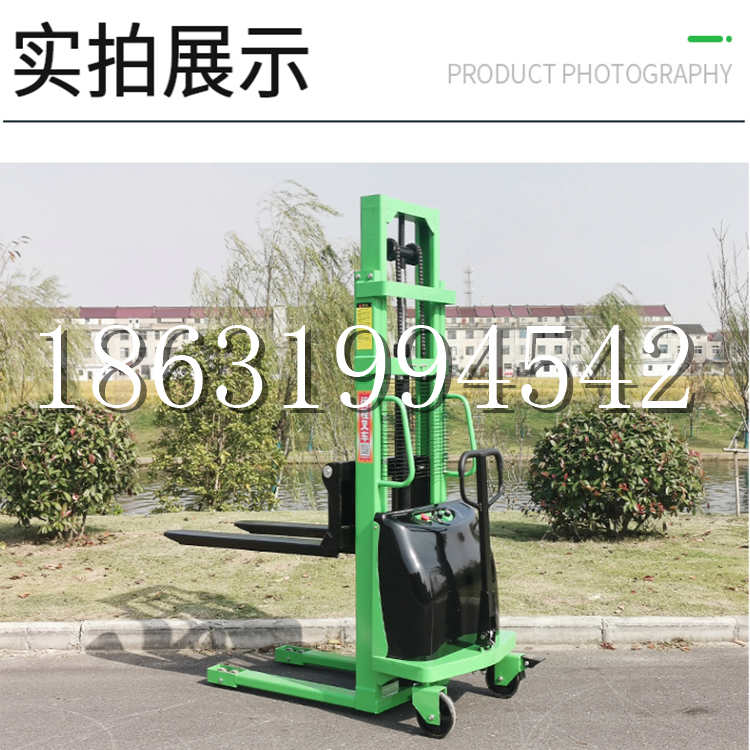 榆树市电动叉车堆高车液压铲车电瓶1吨2吨站驾步行式小型全自动叉车